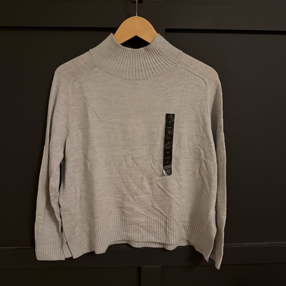 Banana Republic Light Gray Turtleneck Sweater